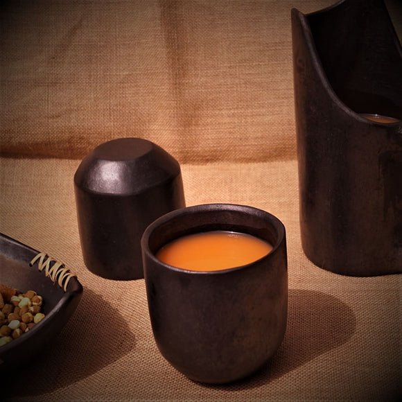 Longpi Black Pottery Tumbler - Large – Glasses & Tumblers on Brown Living™. SKU: SACHII016TL. Img 1.