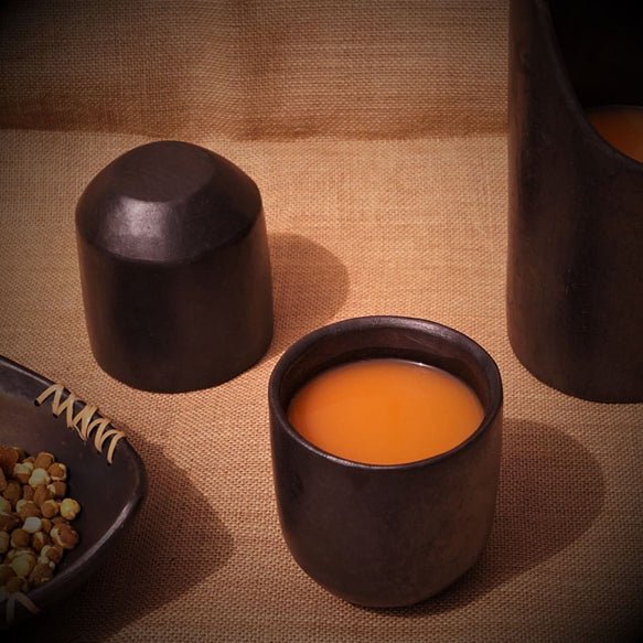 Longpi Black Pottery Tumbler - Large – Glasses & Tumblers on Brown Living™. SKU: SACHII016TL. Img 2.