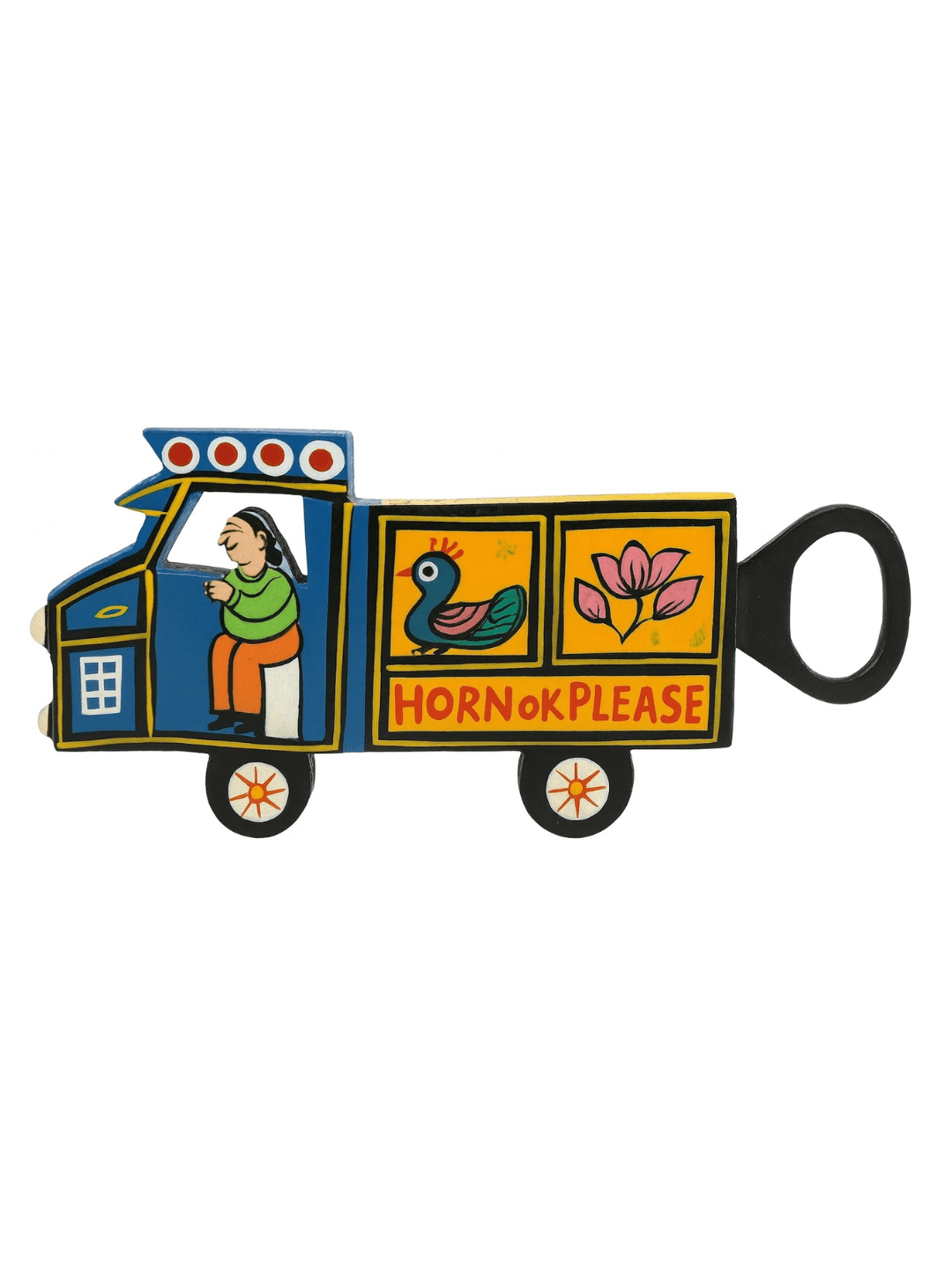 Lorry Bottle Opener With Fridge Magnet – Kitchen Tools on Brown Living™. SKU: CD-HOM-BO-BLU-LORN. Img 4.