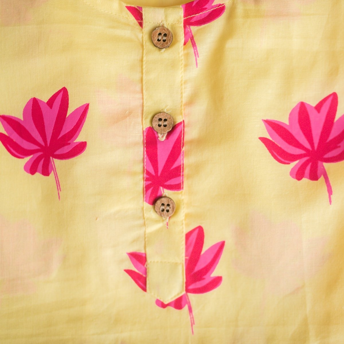 Lotus Bloom - Girls Ethnic wear – Kids Ethnic Sets on Brown Living™. SKU: MITHEW - 037(Y) - 1. Img 3.