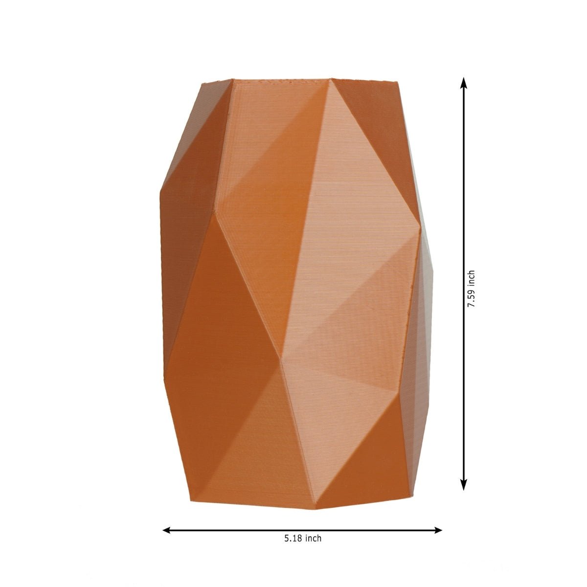 Low Poly Plant - Based Exotic Brass Vase – Home Decor on Brown Living™. SKU: LOPOEDPLERA026. Img 4.
