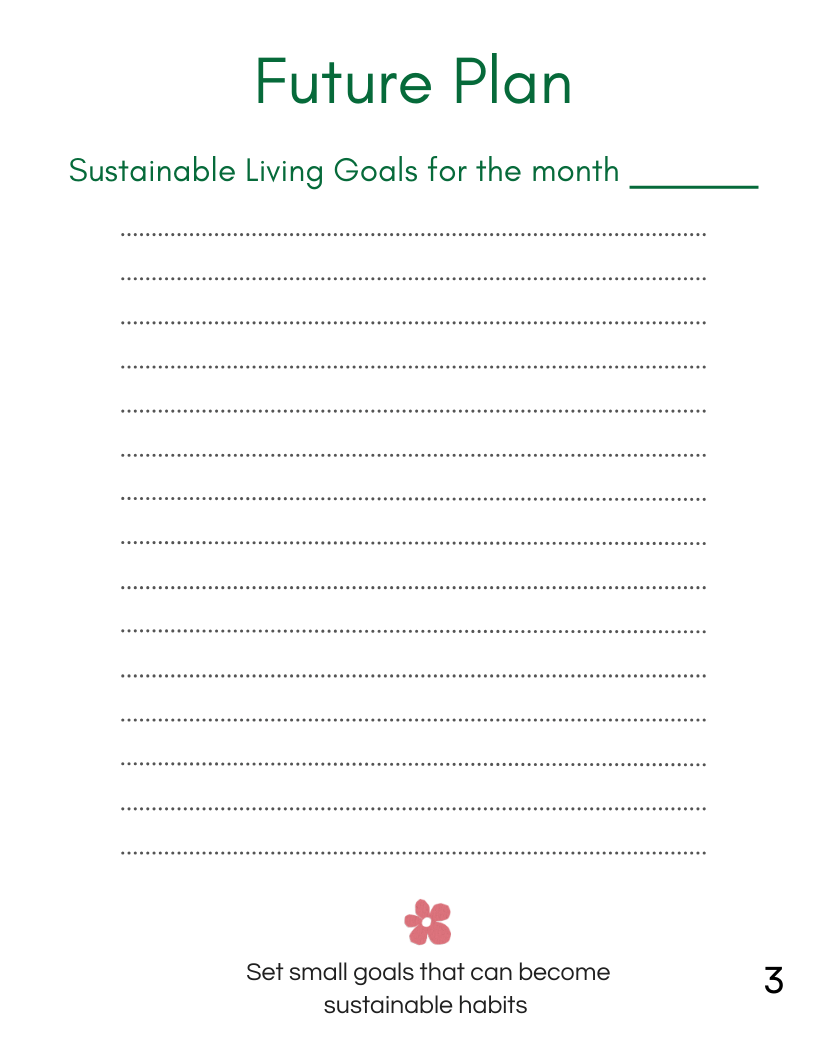 Low - Waste Planner – Digital Eco - Friendly Productivity & Organisation – Educational Courses on Brown Living™. SKU: LWPEB. Img 1.