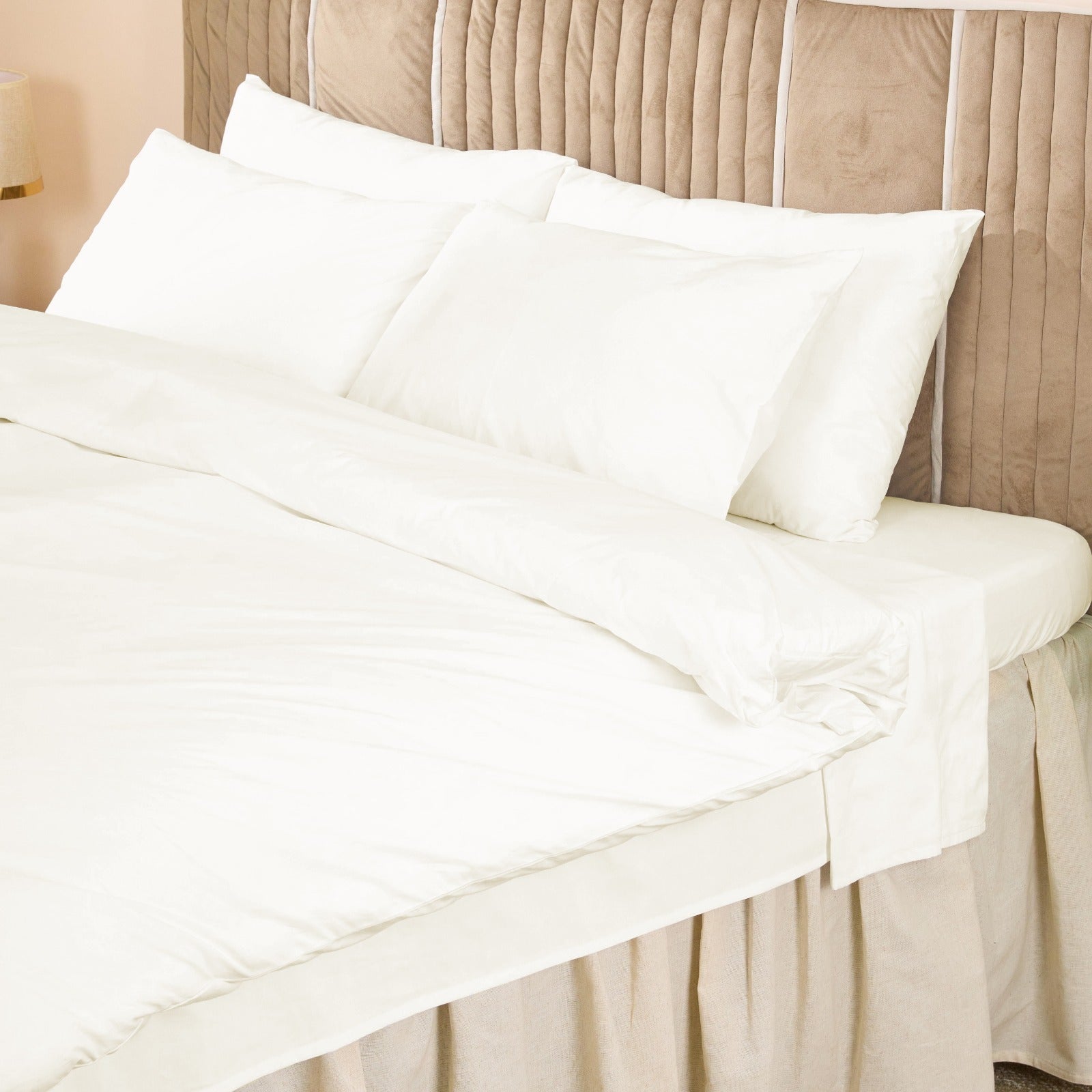 Luxury Organic Sateen Bedding Bundle | 100% Cotton Sheet Set – Bed Linens on Brown Living™. SKU: SHSS2512-01DC-09. Img 1.