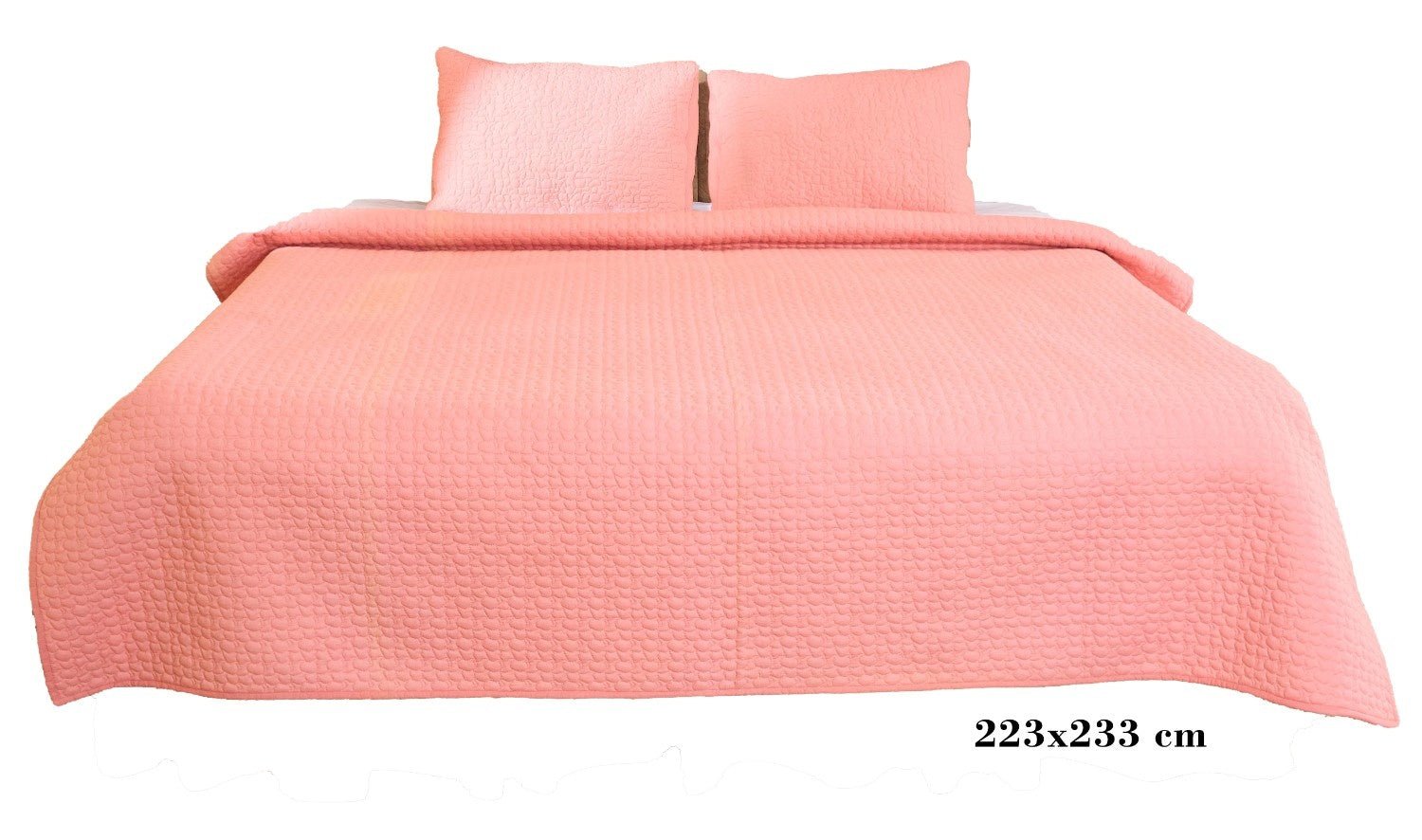 Luxury Pink Cotton Satin Razai | Soft Lightweight Quilt 200 GSM – Bed Linens on Brown Living™. SKU: TEE2513-P-1N. Img 2.