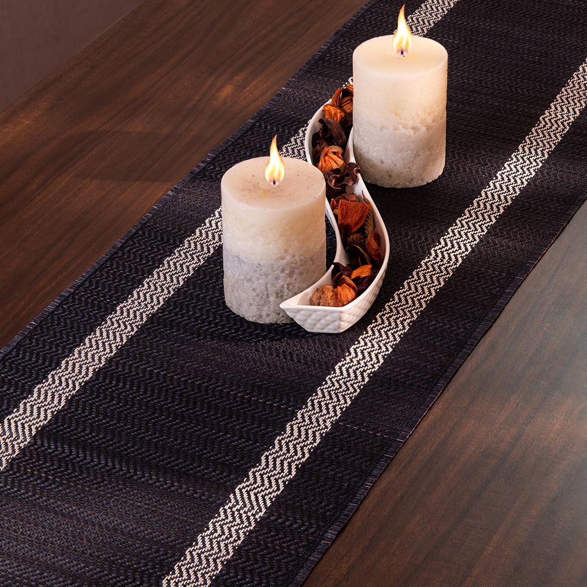 Madurkathi Tassels Table Runner – Table Linens on Brown Living™. SKU: MKTRUN014C-n. Img 7.