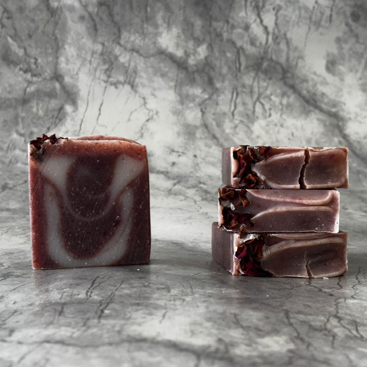 Manjistha Jasud Rosehip Handcrafted Cold Processed Soap – Soap on Brown Living™. SKU: MJR1002X. Img 2.