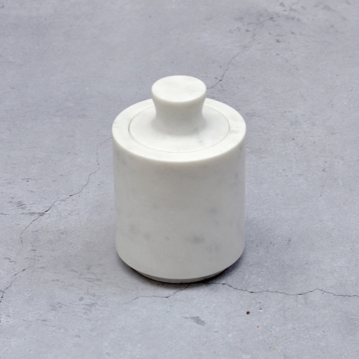 Marble Cotton Jar – Organizers on Brown Living™. SKU: MJ00006BA. Img 2.