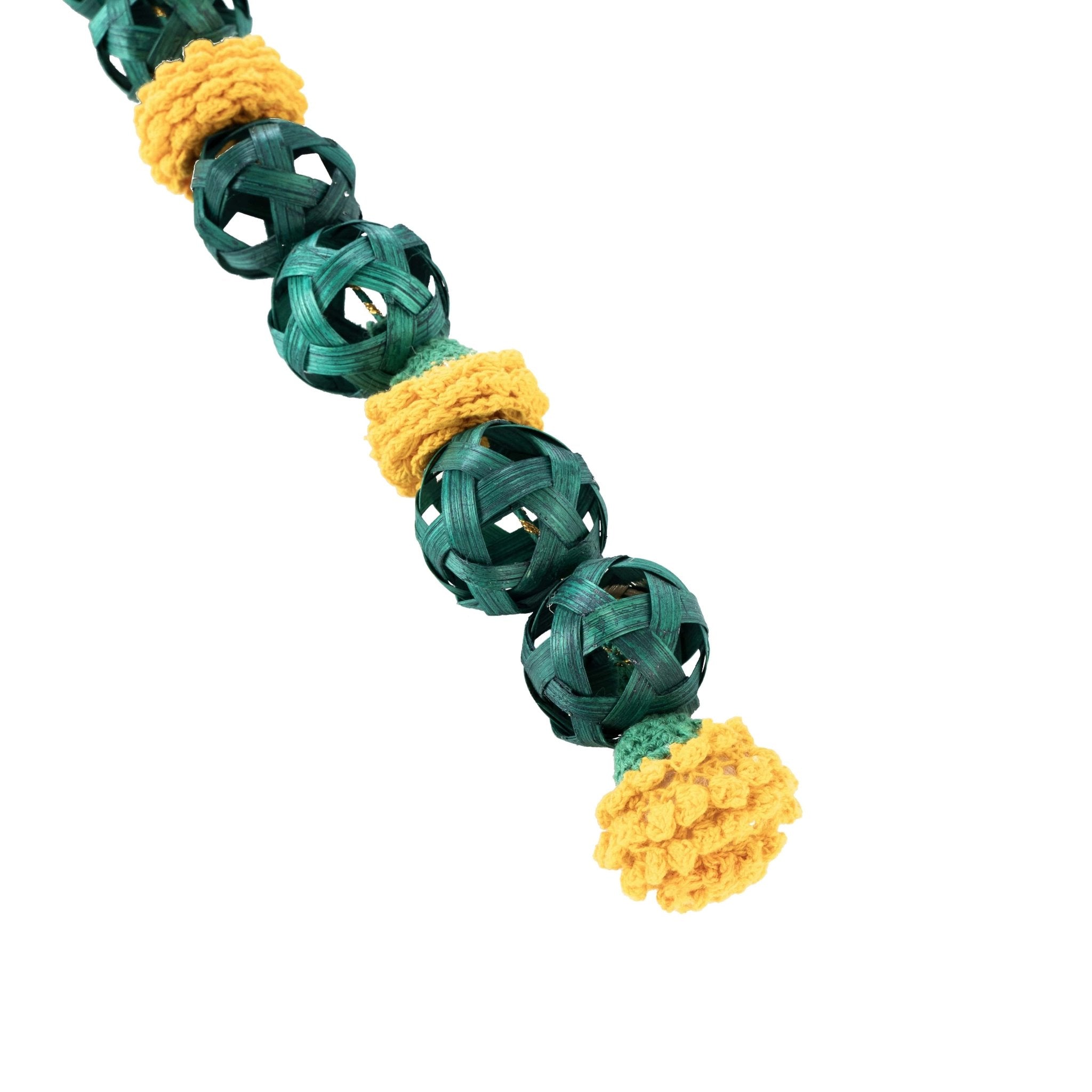 Marigold Handcrafted Bamboo Door Hanging for Decor - Set of 2 – Home Decor on Brown Living™. SKU: BTDE - 685. Img 3.