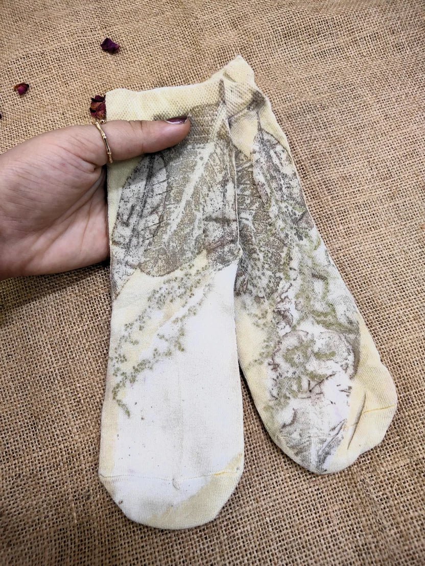 Marigold Steps Pure Cotton Socks | Soft Breathable Everyday Socks – Womens Socks on Brown Living™. SKU: Socks1. Img 2.