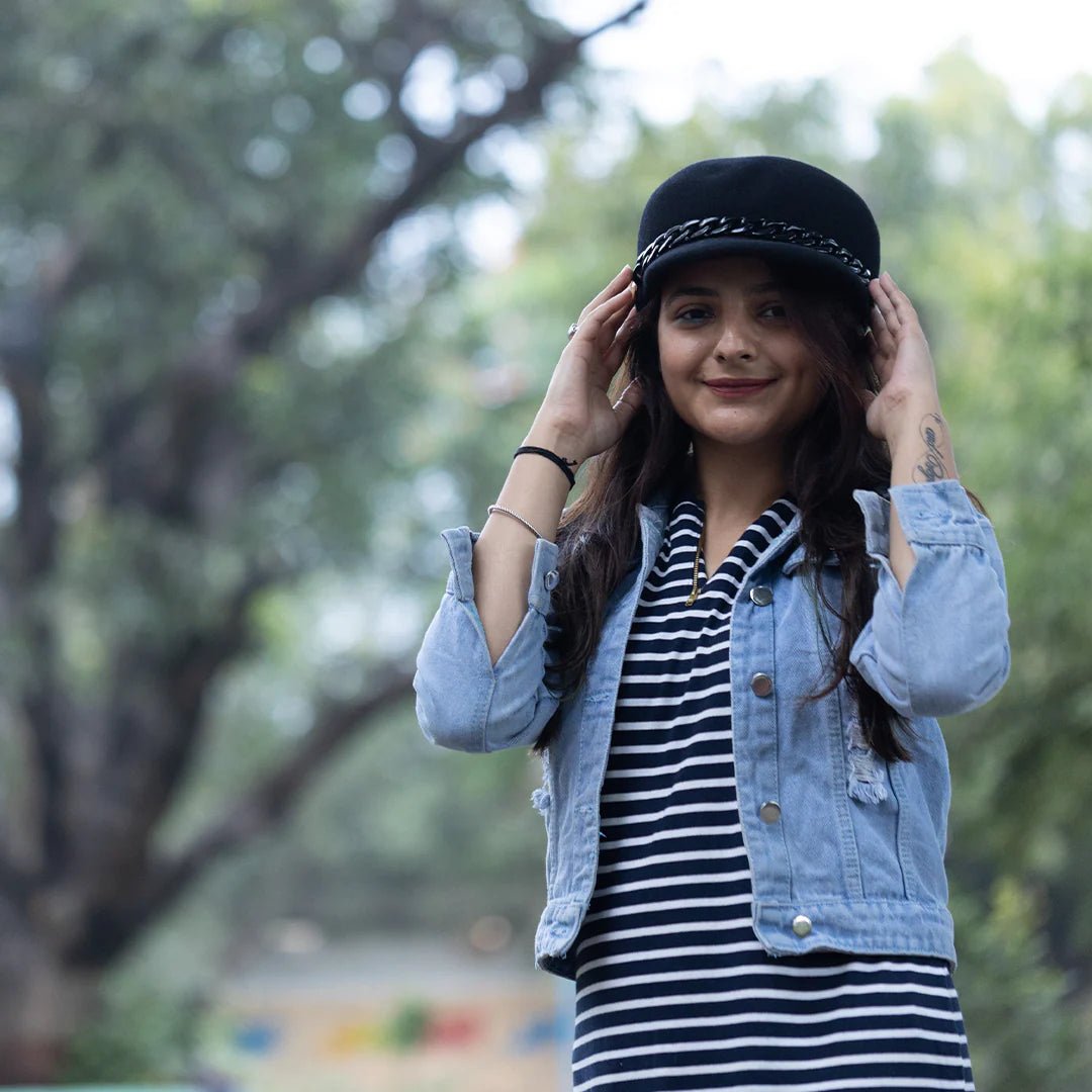 Marina Wool Hat | Elegant Winter Hat For Women & Men | Warm & Stylish – Mens Hat on Brown Living™. SKU: MBNL005006. Img 2.