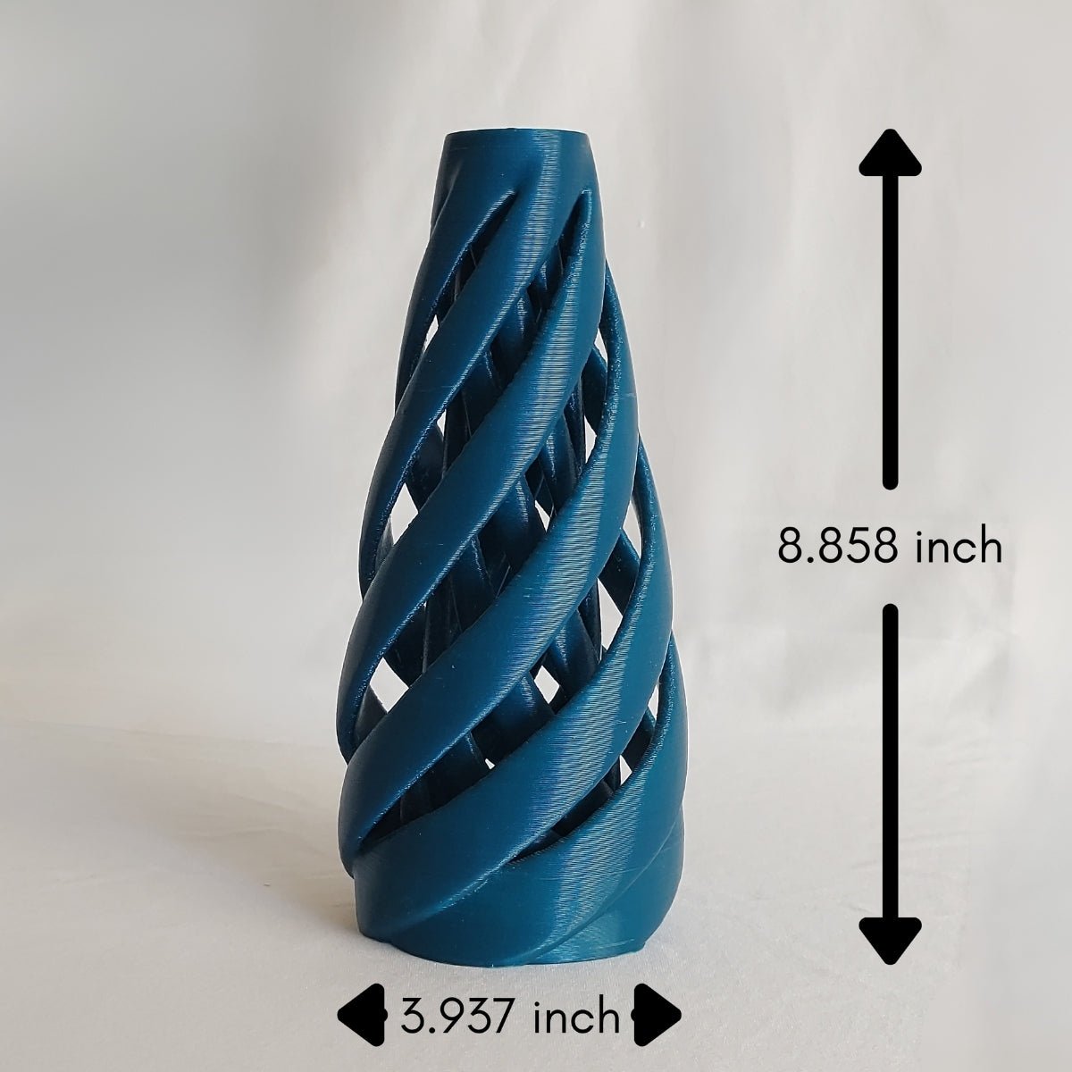 Marine Maelstrom Plant - Based Turquoise Green Vase – Home Decor on Brown Living™. SKU: MAMAEDPLTRA084. Img 4.