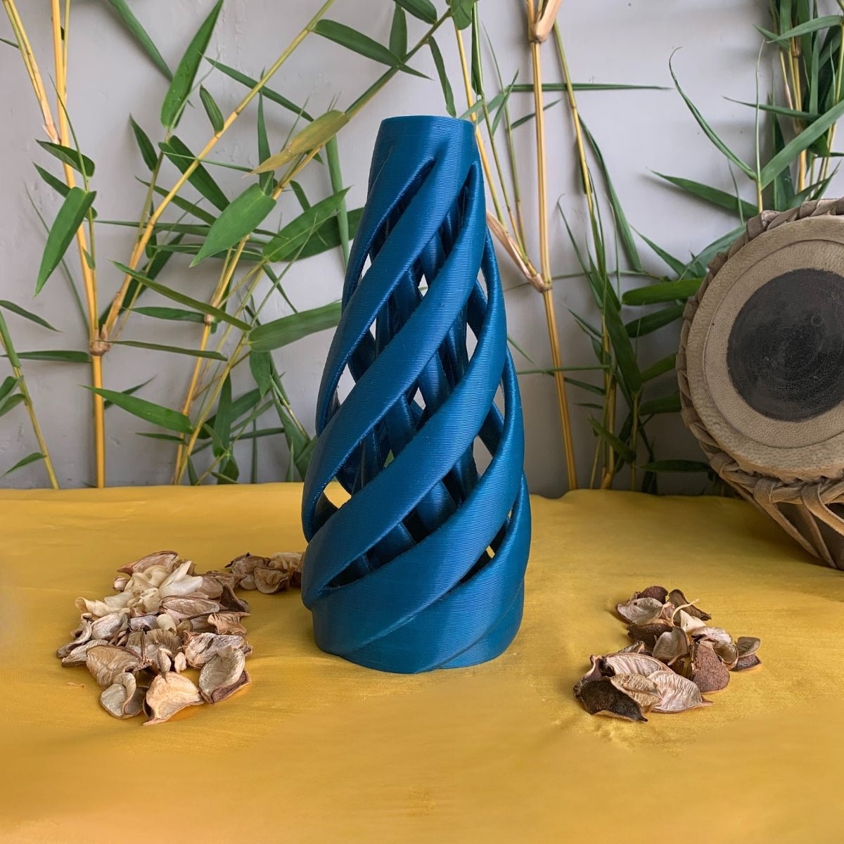 Marine Maelstrom Plant - Based Turquoise Green Vase – Home Decor on Brown Living™. SKU: MAMAEDPLTRA084. Img 1.