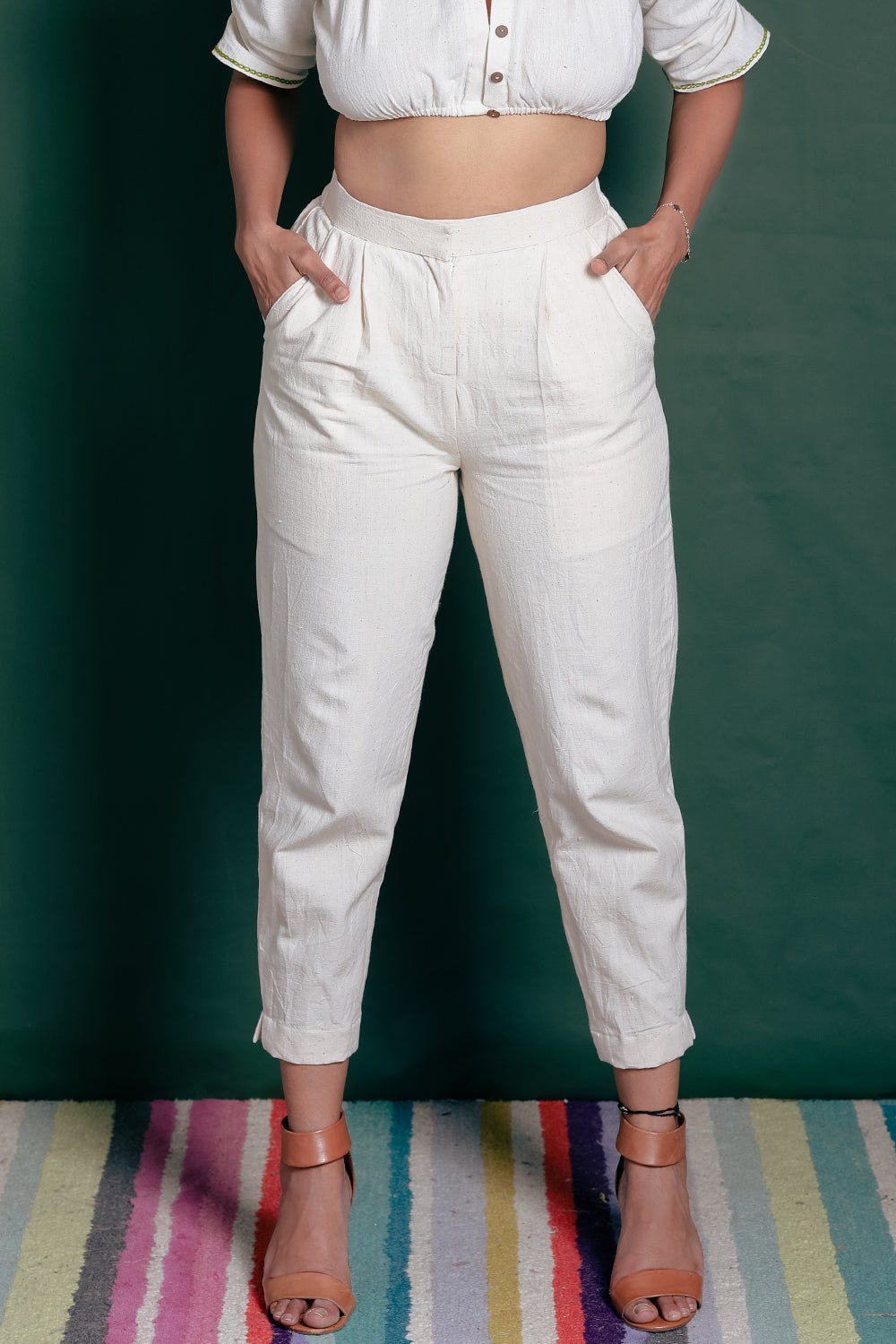 Marlow Trousers | Comfortable Smart Casual Pants for Everyday Wear – Mens Pants on Brown Living™. SKU: DL0142XSn. Img 1.