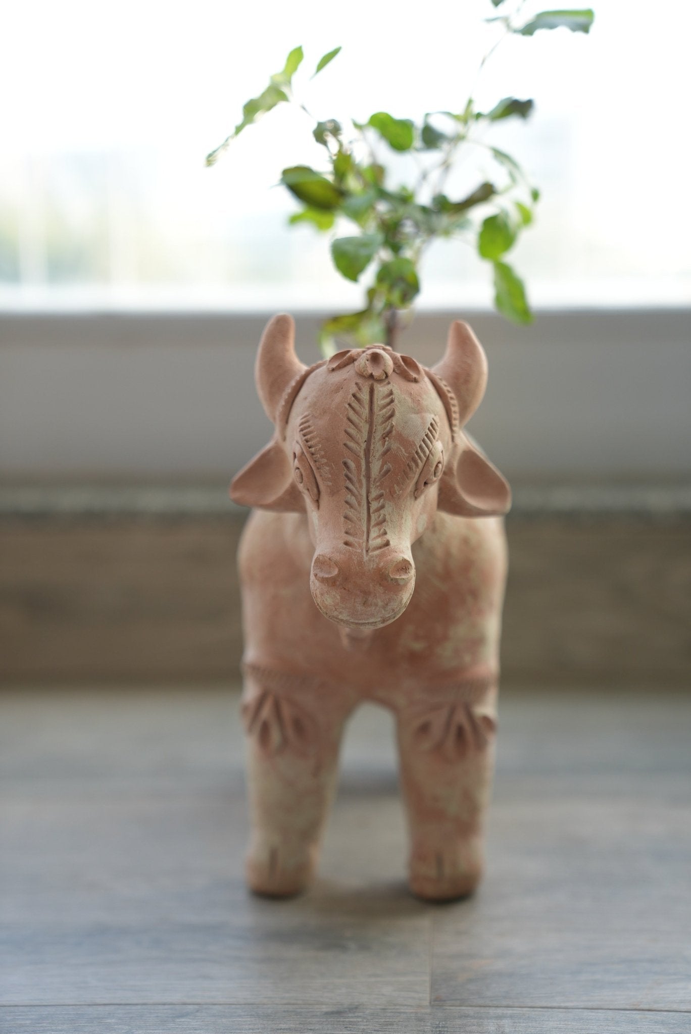 Meadow Cow Earthen Planter – Pots & Planters on Brown Living™. SKU: A0_plt_0056. Img 3.