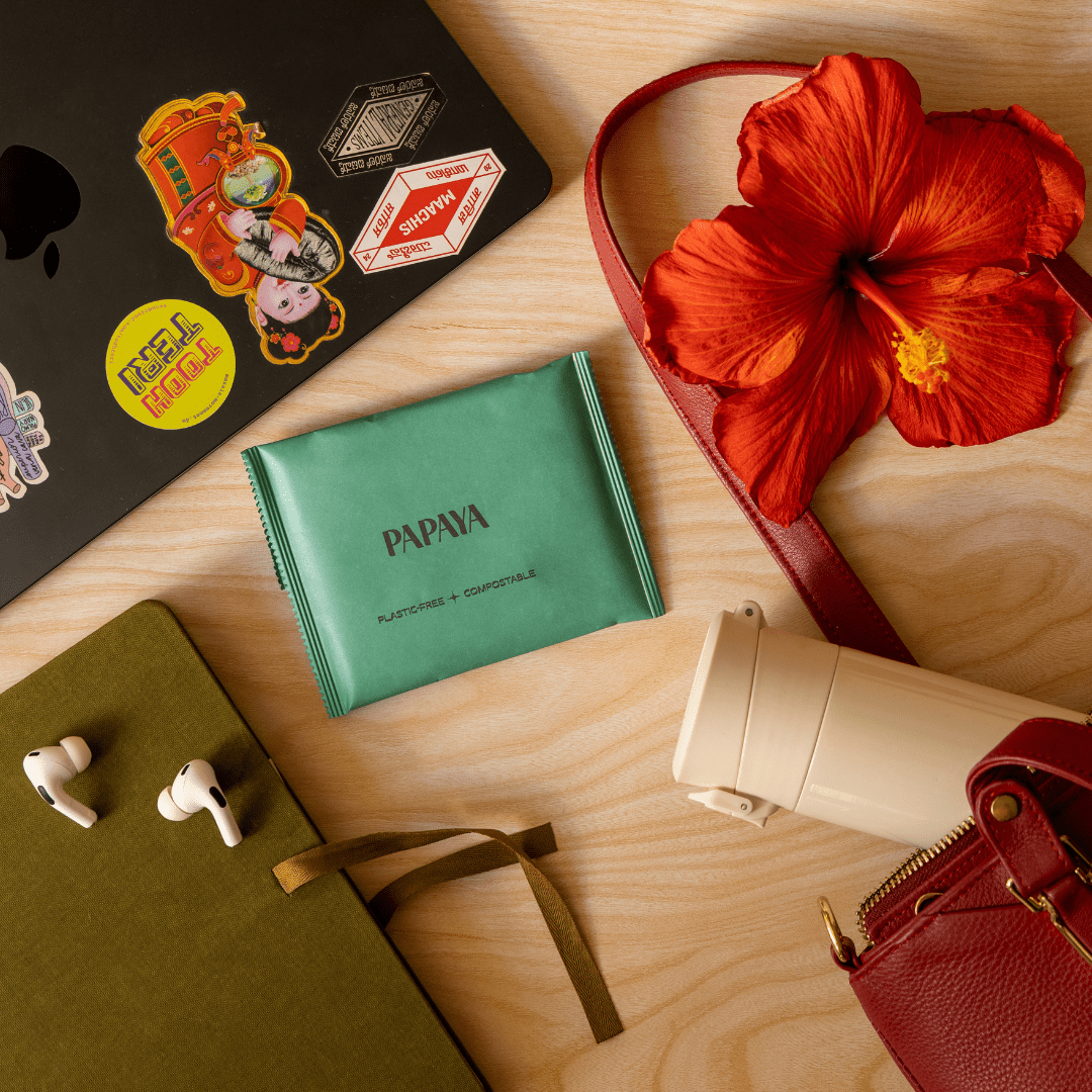 Medium Flow Menstrual Pads | Pack of 18 – Sanitary Pad on Brown Living™. SKU: PPMF18. Img 9.