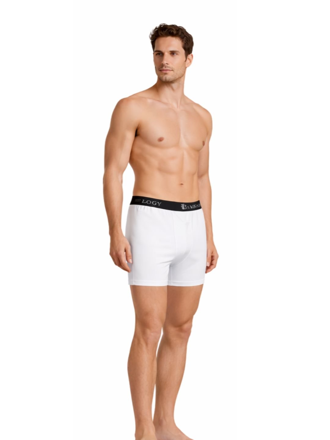 Men’s Bamboo Boxers - Ultra - Soft Comfort | Pack of 2 – Mens Underwear on Brown Living™. SKU: M-UNDWR-TRUNK-BLK-WHIT-S. Img 24.