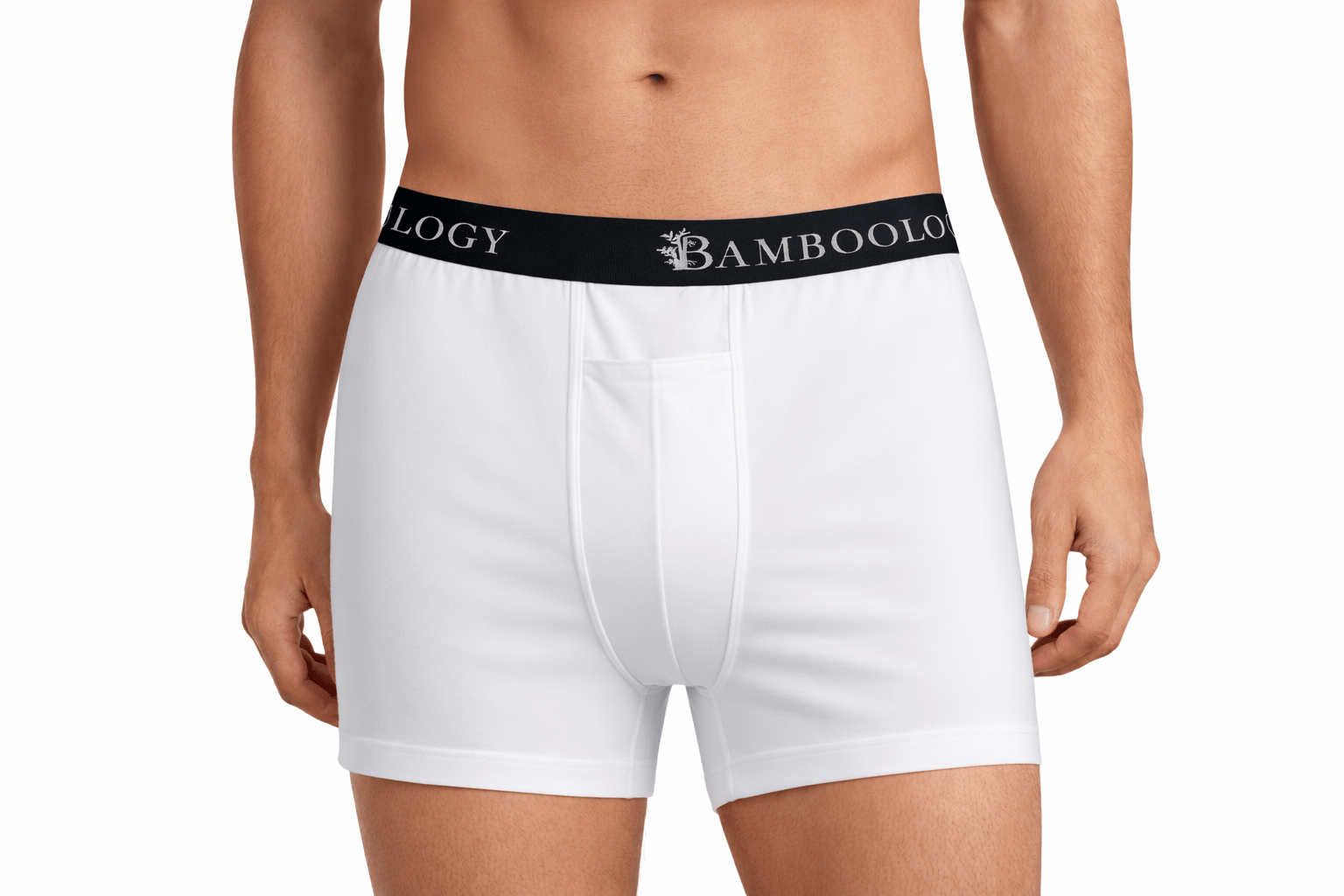 Men’s Bamboo Boxers - Ultra - Soft Comfort | Pack of 2 – Mens Underwear on Brown Living™. SKU: M-UNDWR-TRUNK-NVY-MRON-S. Img 16.