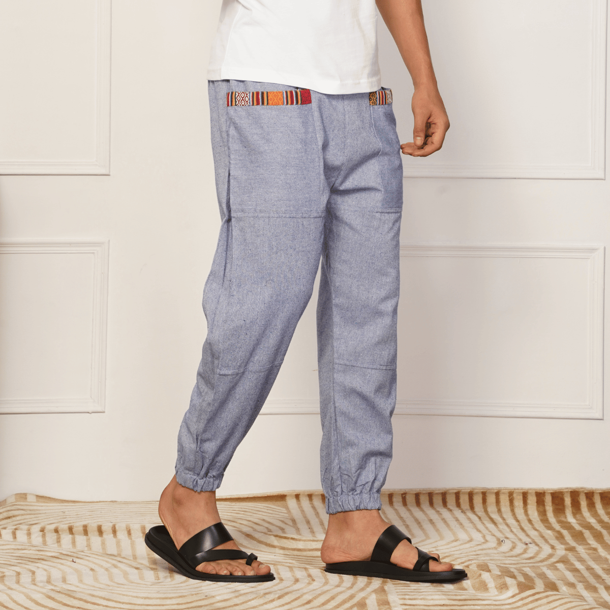 Men's Hopper | Lavender Blue | Fits Waist Sizes 28 to 38 Inches – Mens Pyjama by Hope - House of Pure Eco available on Brown Living™. . SKU: HOP - AT41. Img 5.