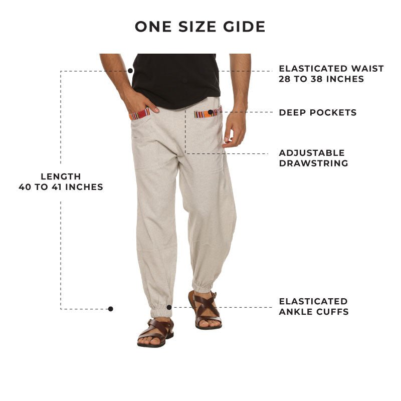 Men's Hopper | Melange Grey | Fits Waist Sizes 28 to 38 Inches – Mens Pyjama by Hope - House of Pure Eco available on Brown Living™. . SKU: HOP - AT27. Img 3.