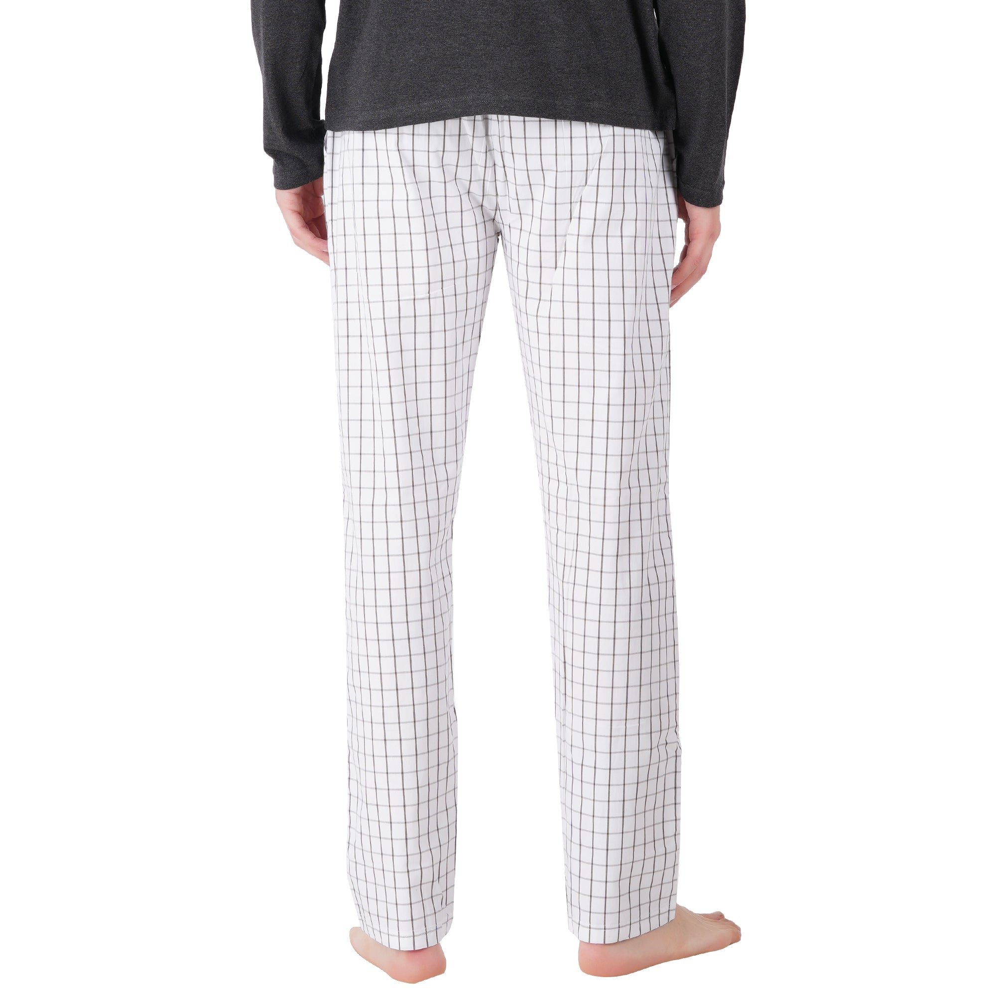 Men’s Nightwear Grey Melange | Comfortable Everyday Sleepwear – Mens Trousers on Brown Living™. SKU: ARZIKI096-GREYMELANGE-M. Img 6.