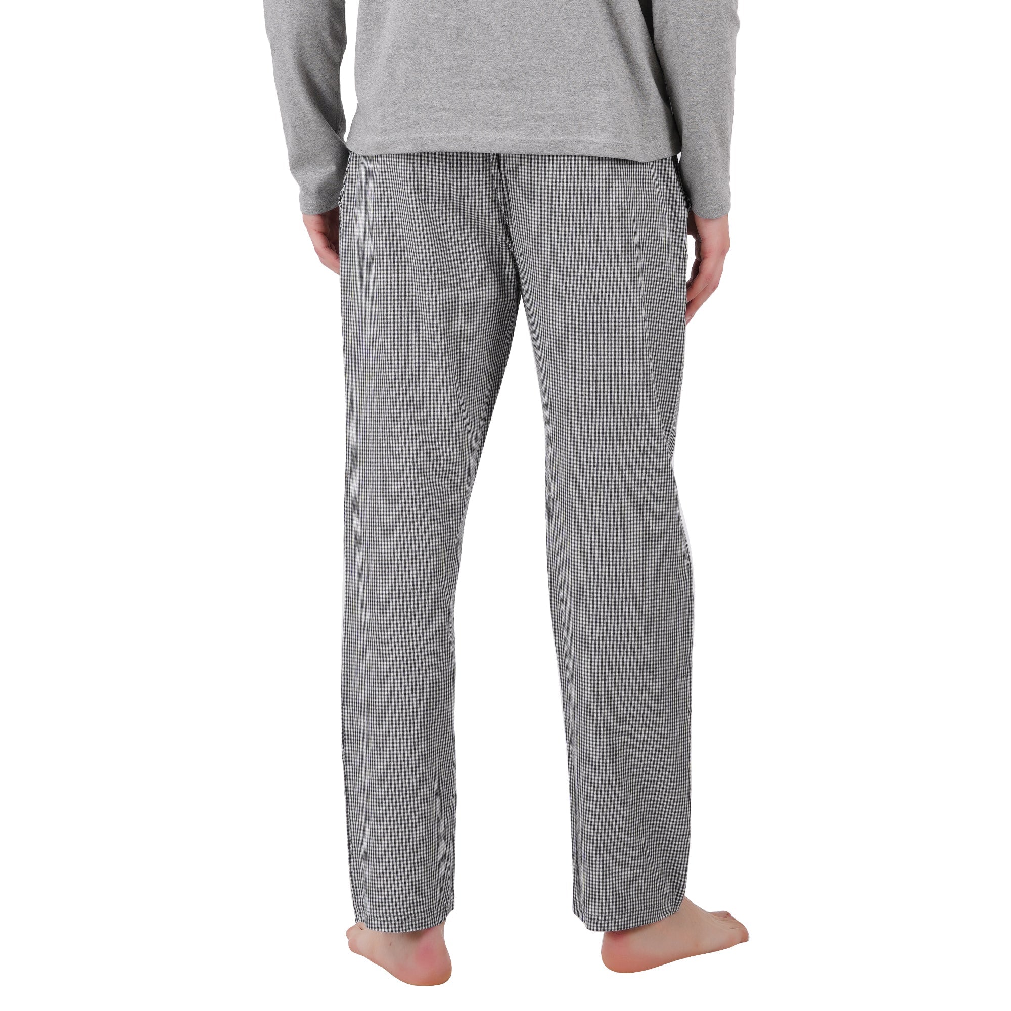Men’s Nightwear Grey Melange Loungewear Pants – Mens Trousers on Brown Living™. SKU: ARZIKI093-GREYMELANGE-M. Img 5.