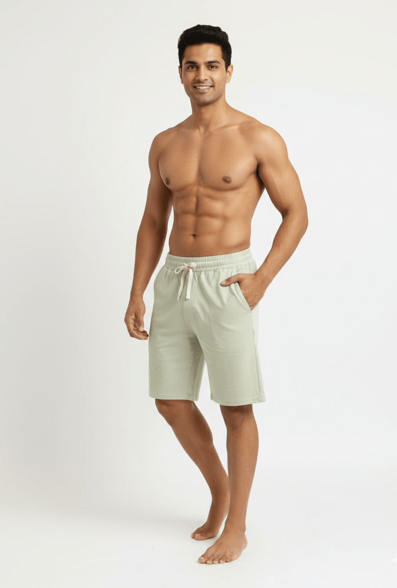 Men's Organic Cotton Comfortable Yoga Shorts – Mens Shorts on Brown Living™. SKU: 3117006-002-06. Img 7.