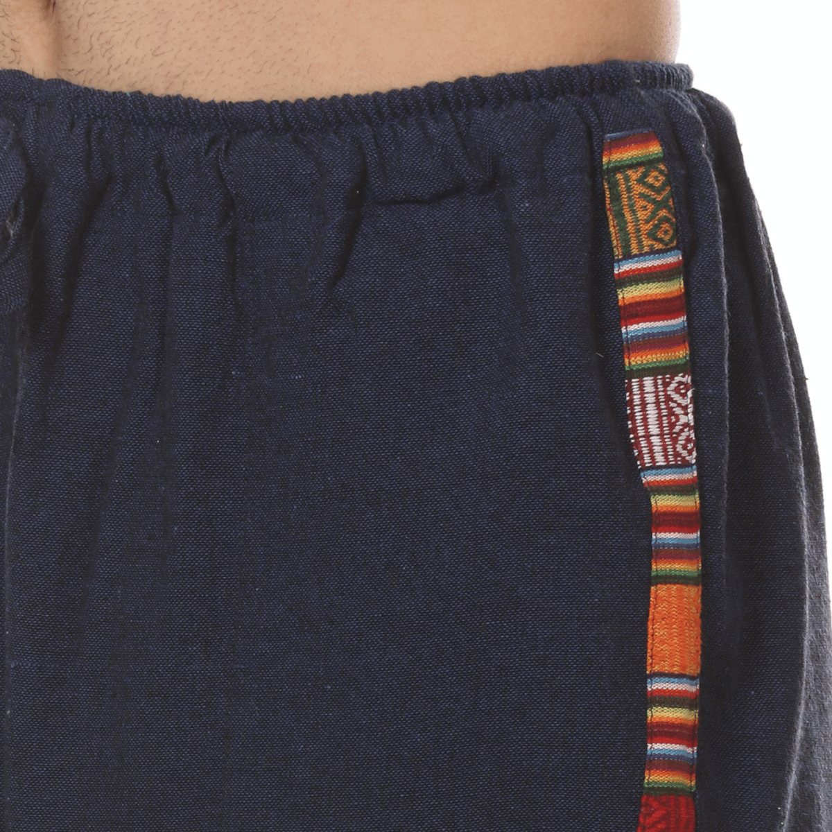 Men's Tribal Harem | Dark Blue | Fits Waist Sizes 28 to 36 Inches – Mens Pyjama on Brown Living™. SKU: AT01021ND. Img 5.