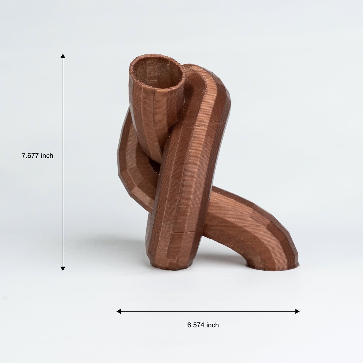 Mere Knot Plant - Based Translucent Copper Vase – Home Decor on Brown Living™. SKU: MEKNEDPLTCA037. Img 4.