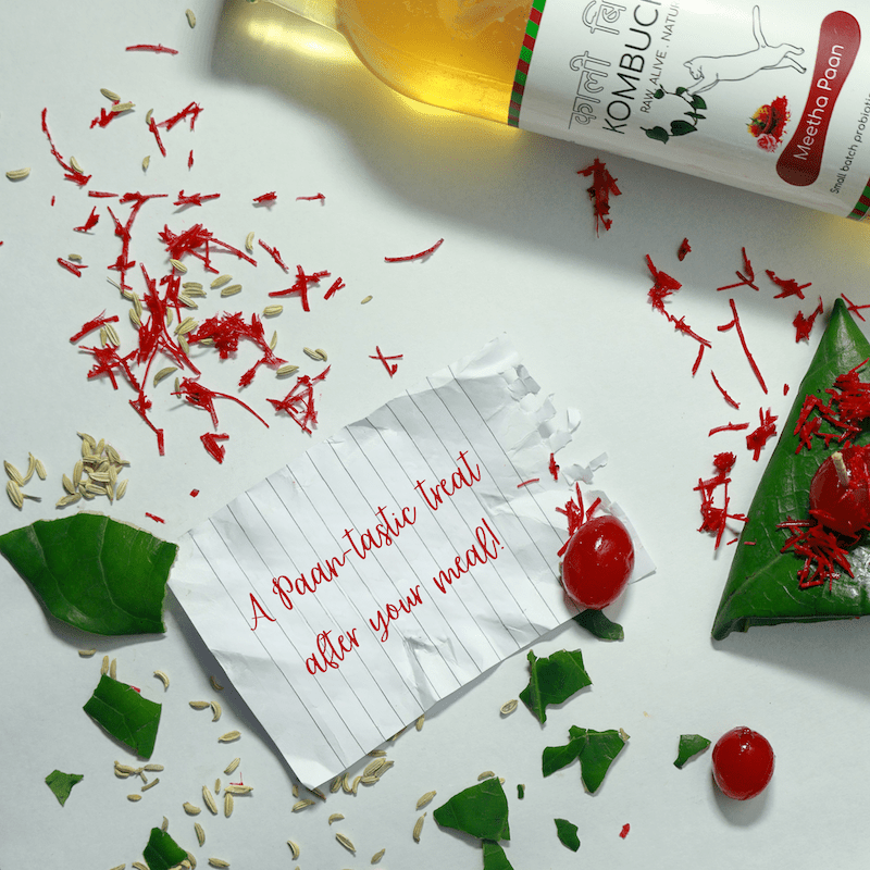 Metha Paan Kombucha 250ml | Refreshing Probiotic Fermented Tea – Health & Energy Drinks on Brown Living™. SKU: KBKMP. Img 1.