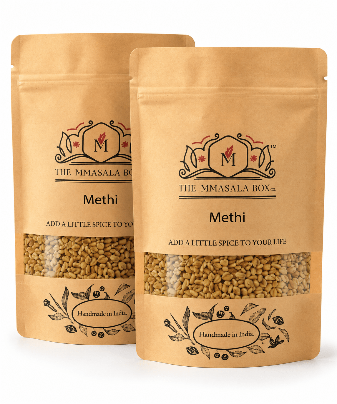 Methi Dana (Fenugreek Seeds) – PACK OF 2 – Seasonings & Spices on Brown Living™. SKU: 00O. Img 6.