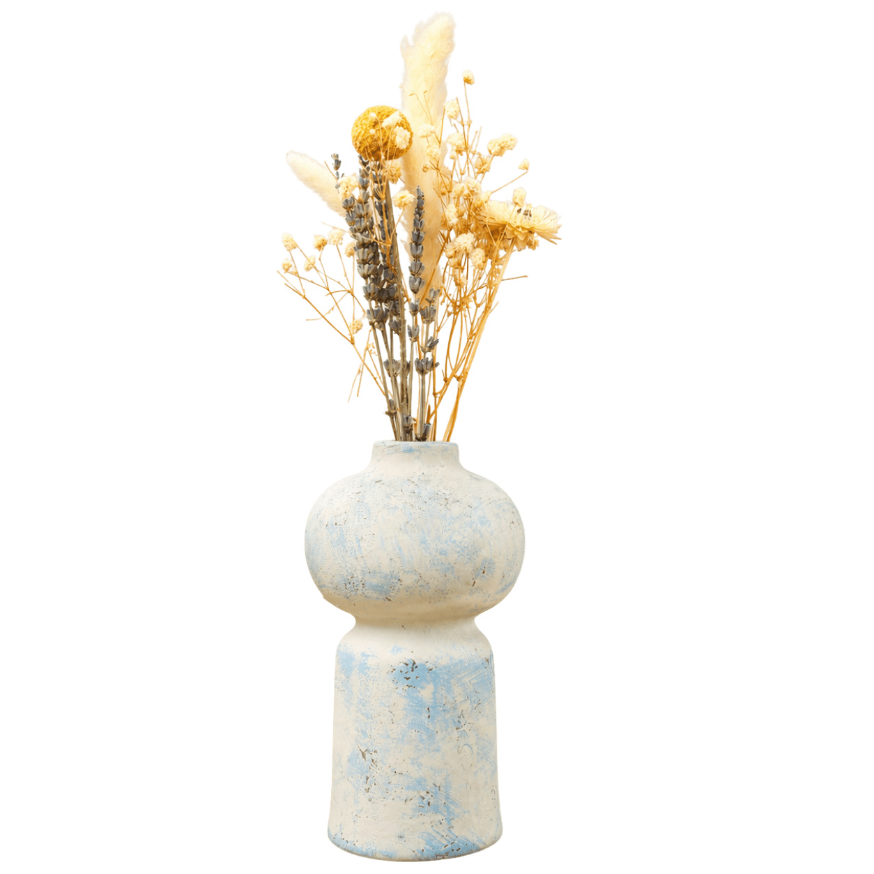 Midnight Bloom Decorative Vase with Dried Botanicals – Vases on Brown Living™. SKU: V-412. Img 5.