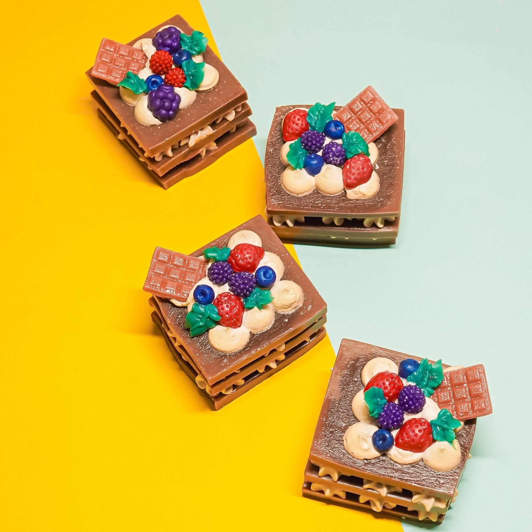 Mille Feuille Vanilla Soap - Layered Dessert Inspired Soap Bar – Body Soap on Brown Living™. SKU: SS-24. Img 2.