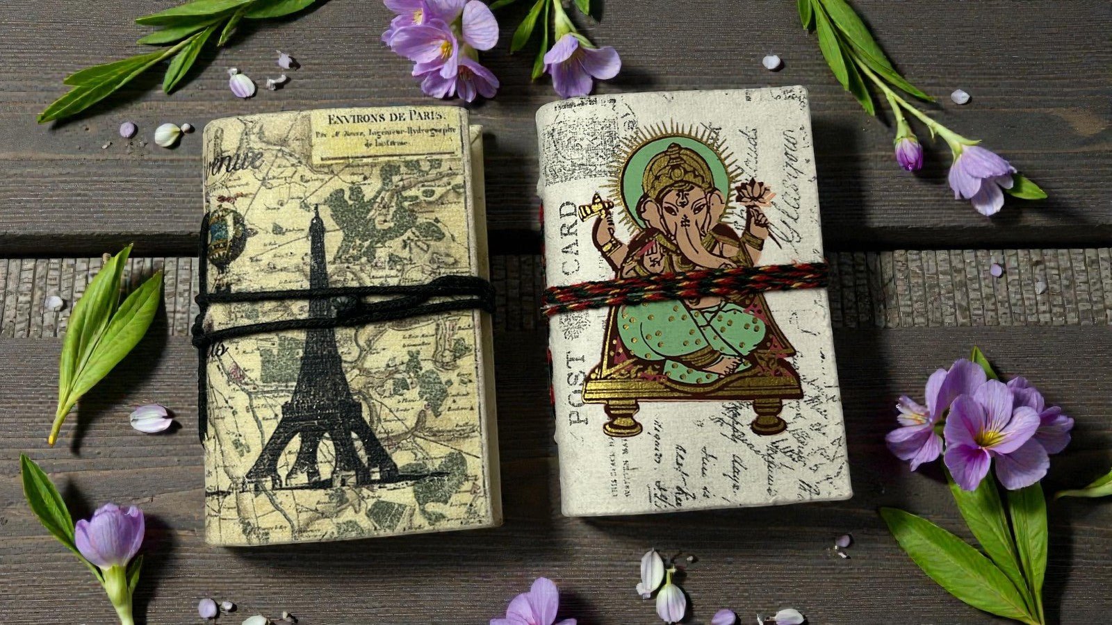Mini Recycled Paper Journal Pack of 2 – Notebooks & Notepads on Brown Living™. SKU: OEP2533993a. Img 17.