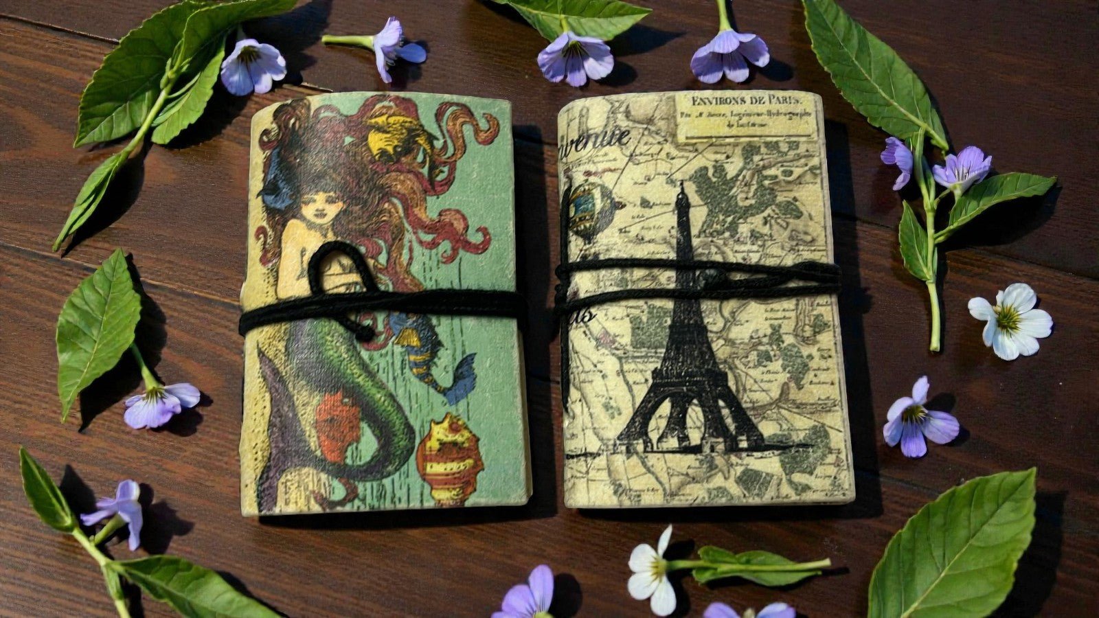 Mini Recycled Paper Journal Pack of 2 – Notebooks & Notepads on Brown Living™. SKU: OEP2533993a. Img 21.