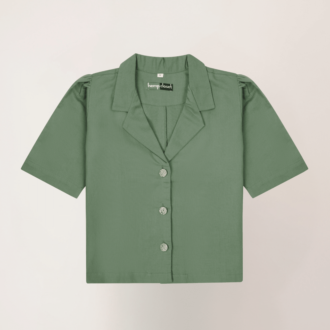 Mistletoe | Hemp Cotton Sustainable Box Shirt | Women – Womens Shirt on Brown Living™. SKU: Mistletoe-XS. Img 3.