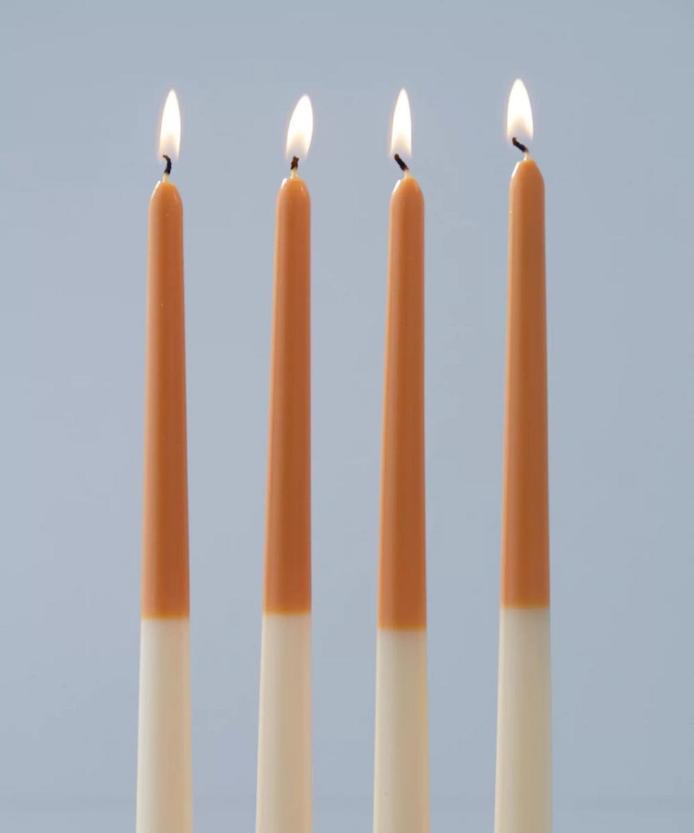 Mix & Match Tapered Candles - Black - Set of 4 – Candles & Fragrances by Rasa Home available on Brown Living™. Orange . SKU: BTCB05903_N. Img 5.