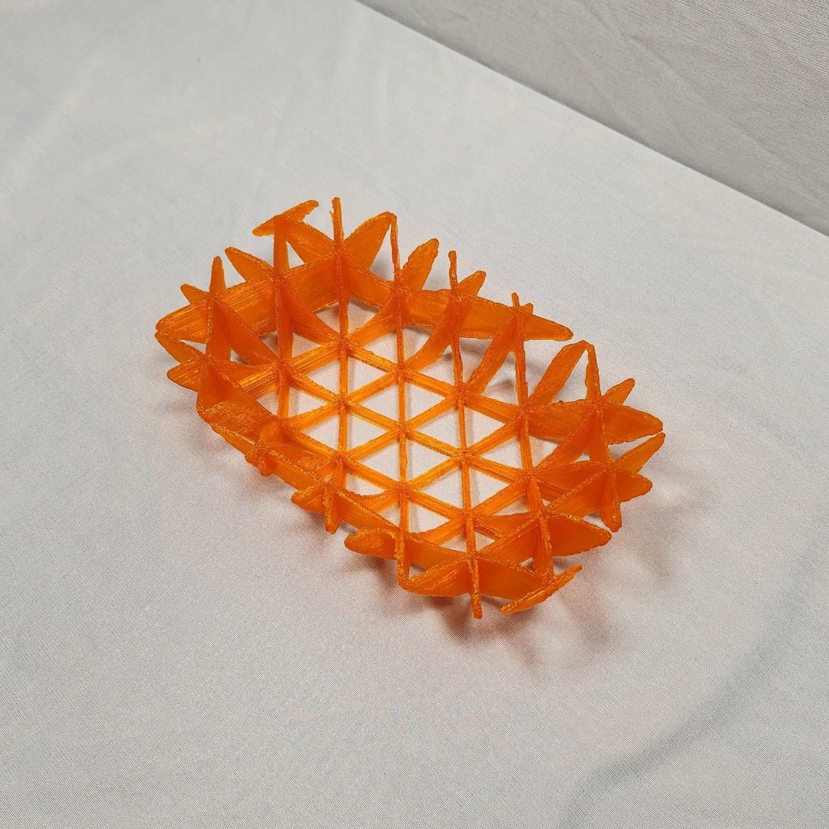 Mockup Vessel Plant - Based Translucent Orange Tray – Home Decor on Brown Living™. SKU: MOVEEDPLTOA104. Img 4.