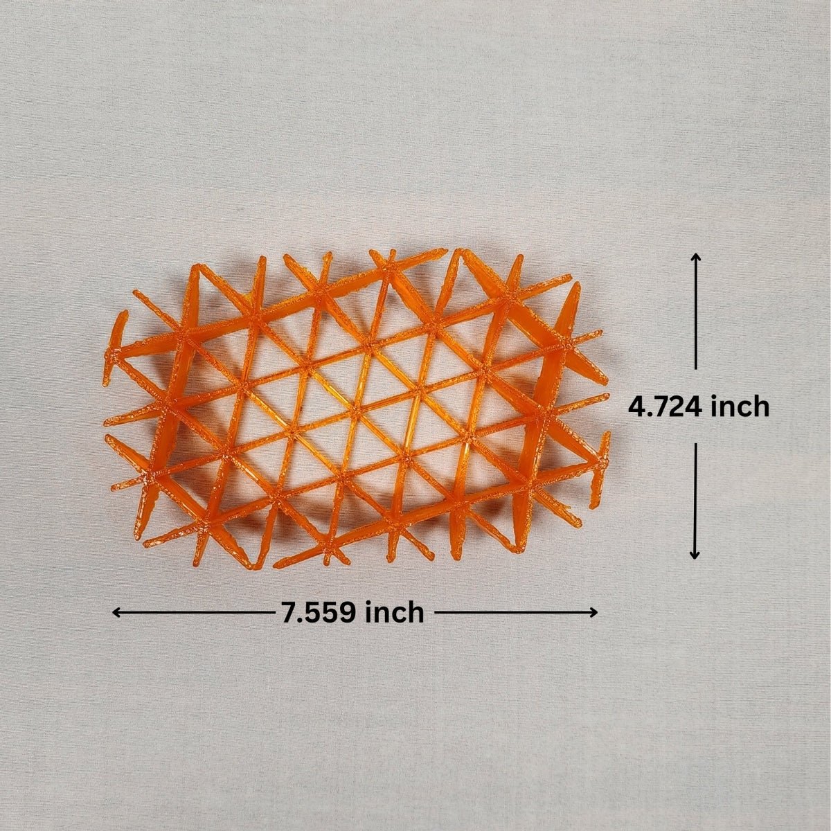Mockup Vessel Plant - Based Translucent Orange Tray – Home Decor on Brown Living™. SKU: MOVEEDPLTOA104. Img 5.