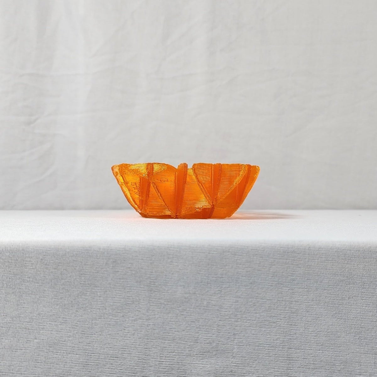 Mockup Vessel Plant - Based Translucent Orange Tray – Home Decor on Brown Living™. SKU: MOVEEDPLTOA104. Img 3.