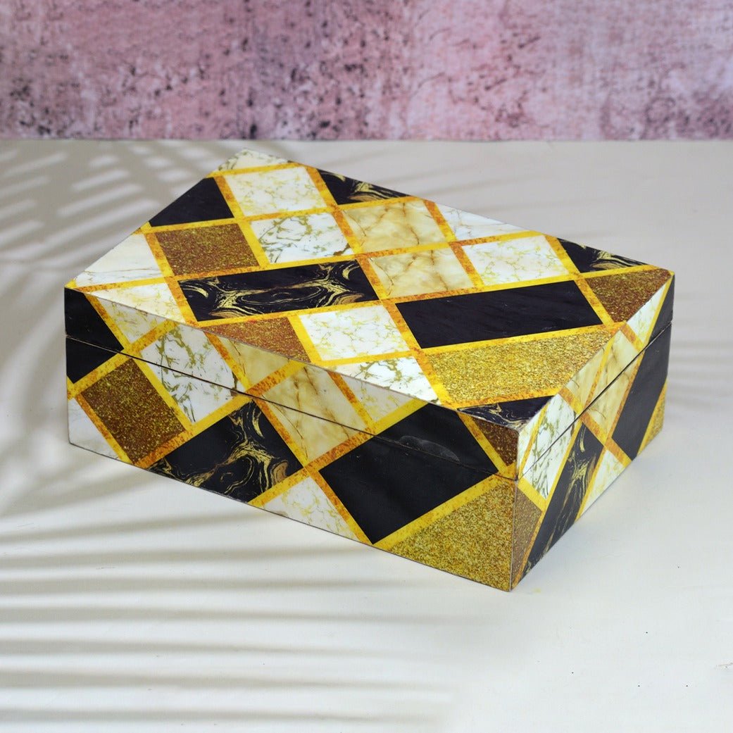 Modern Tea Box | Jewellery Box – Organizers on Brown Living™. SKU: MJ00098BXJ. Img 2.