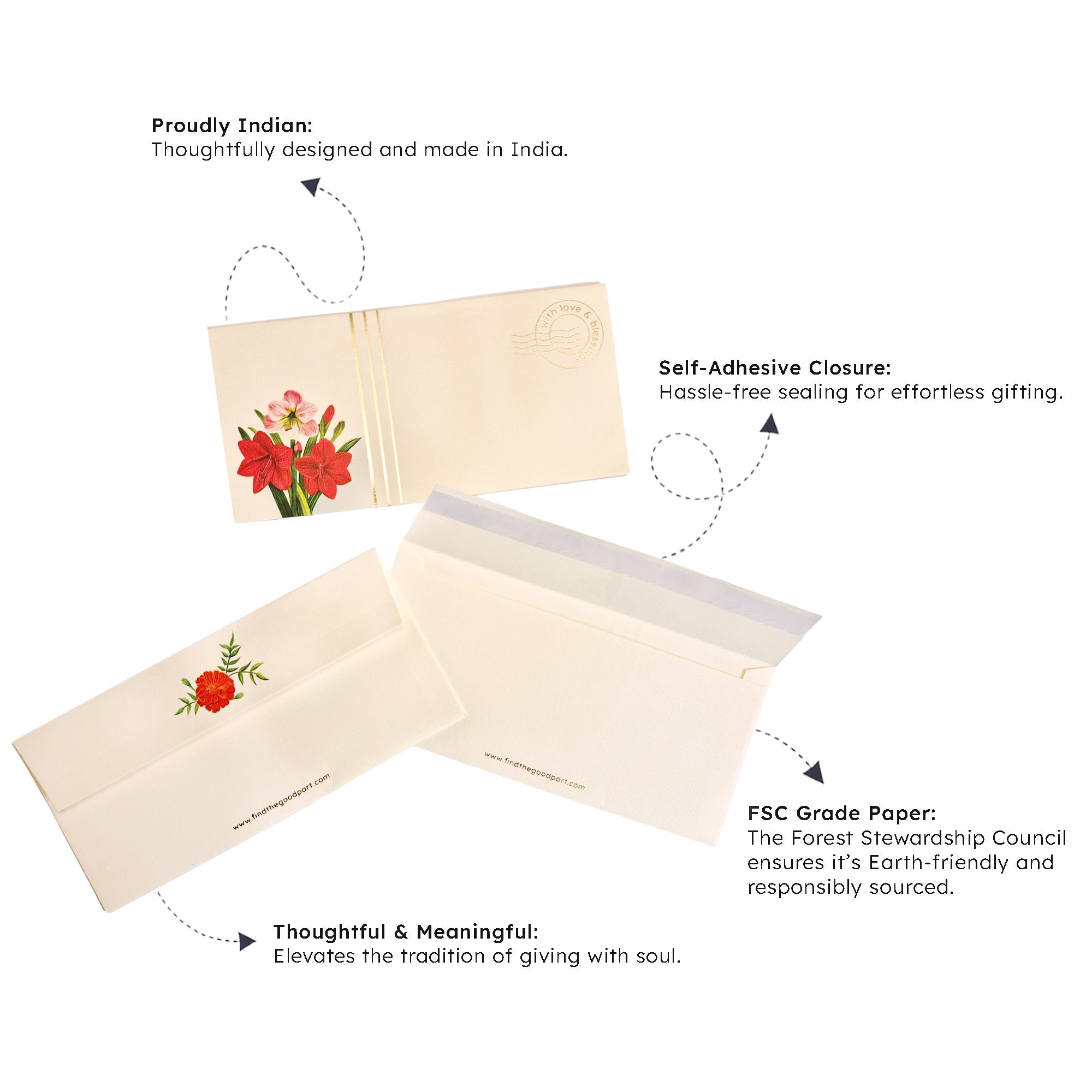 Money Envelopes | Set of 8 | Premium Shagun Envelopes for Gifting – Envelopes on Brown Living™. SKU: CE01. Img 2.