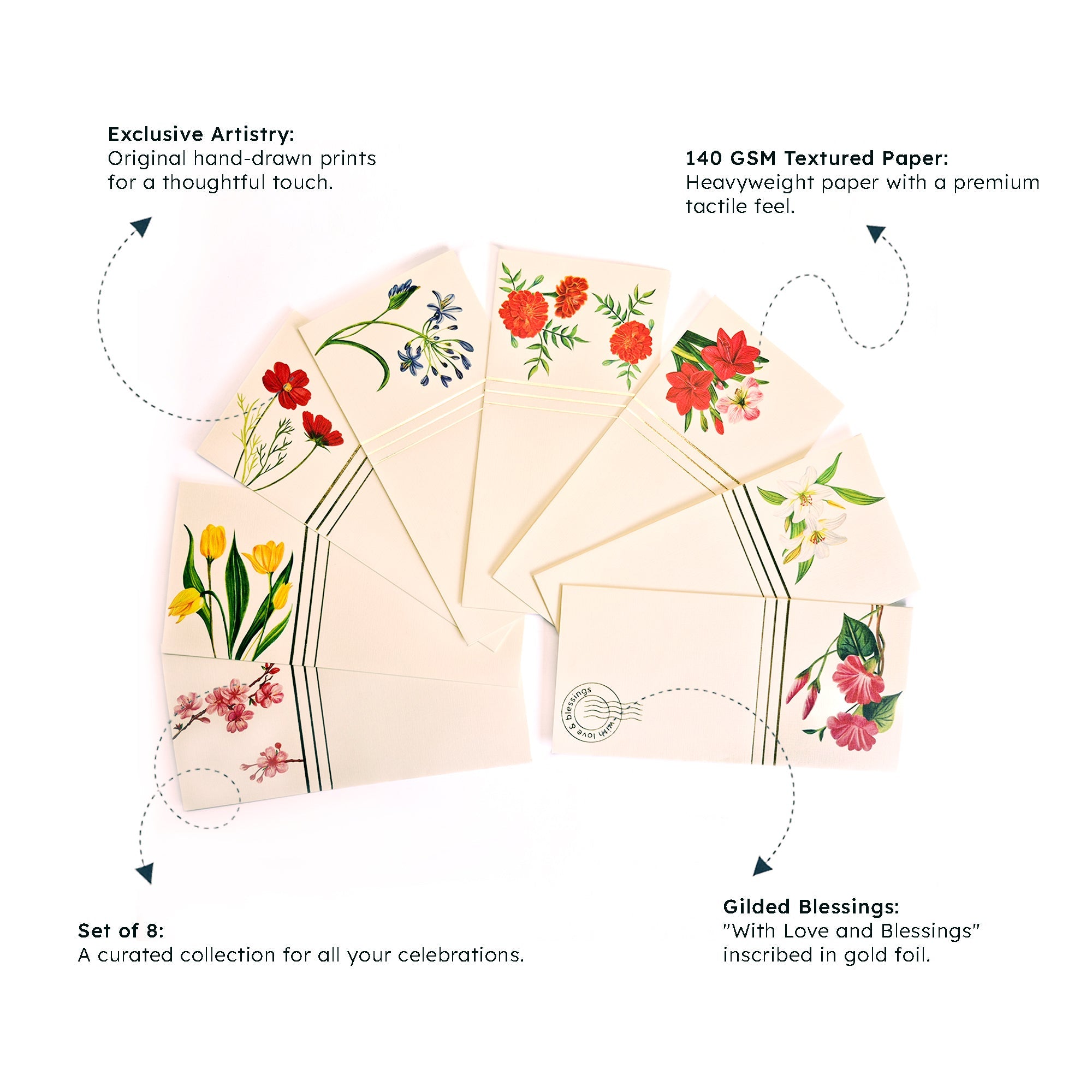 Money Envelopes | Set of 8 | Premium Shagun Envelopes for Gifting – Envelopes on Brown Living™. SKU: CE01. Img 1.
