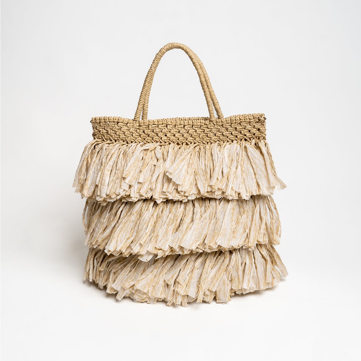 Moonlit Raffia Bag | Handwoven Natural Raffia Shoulder Bag – Handbags on Brown Living™. SKU: S24MOONLRA199-BE. Img 7.