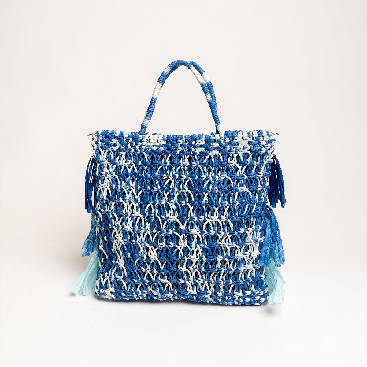 Moonlit Raffia Bag | Handwoven Natural Raffia Shoulder Bag – Handbags on Brown Living™. SKU: S24MOONLRA199-COB. Img 3.