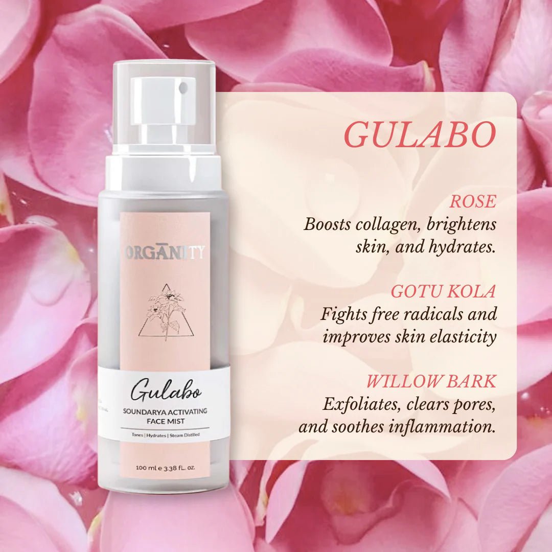 Morning Skincare Set: Balm, Face Mist & Radiance Face Oil – Face Oil on Brown Living™. SKU: ORG_RS_GUL_NIKH. Img 5.