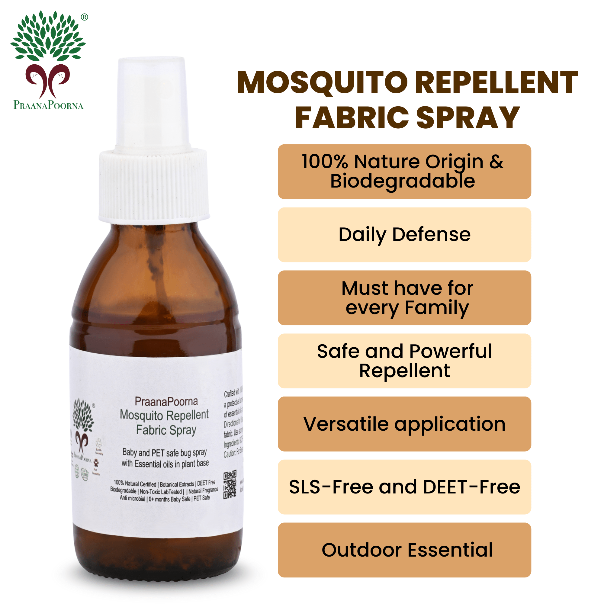 Mosquito Repellent Fabric Spray 100ml – Insect Repellent on Brown Living™. SKU: SKUA50_SS. Img 7.