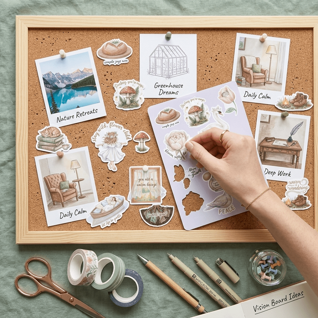 Motivational Mindfulness Quotes Stickers For Journaling & Vision Board – Stationery on Brown Living™. SKU: 14-CA18-MotivationalStickers. Img 4.