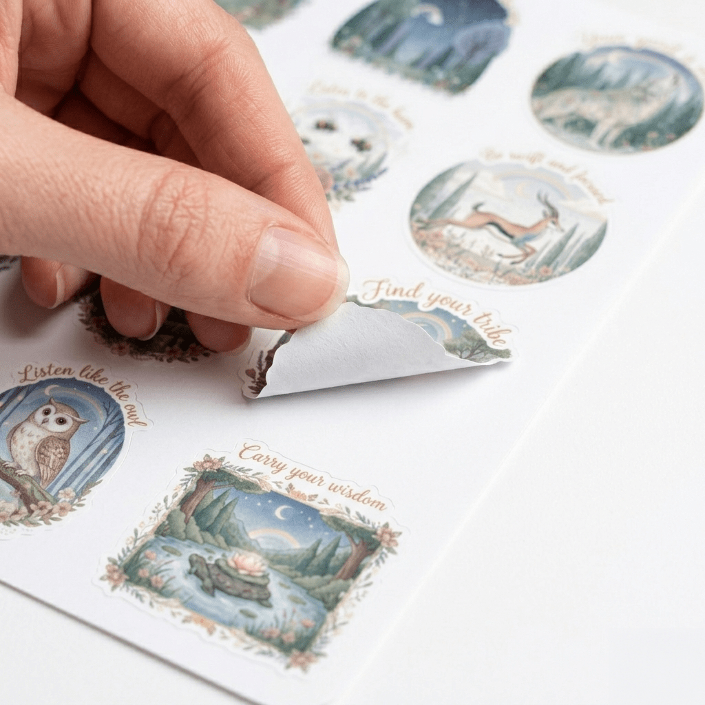 Motivational Mindfulness Quotes Stickers For Journaling & Vision Board – Stationery on Brown Living™. SKU: 15-CA18-MotivationalStickers. Img 1.