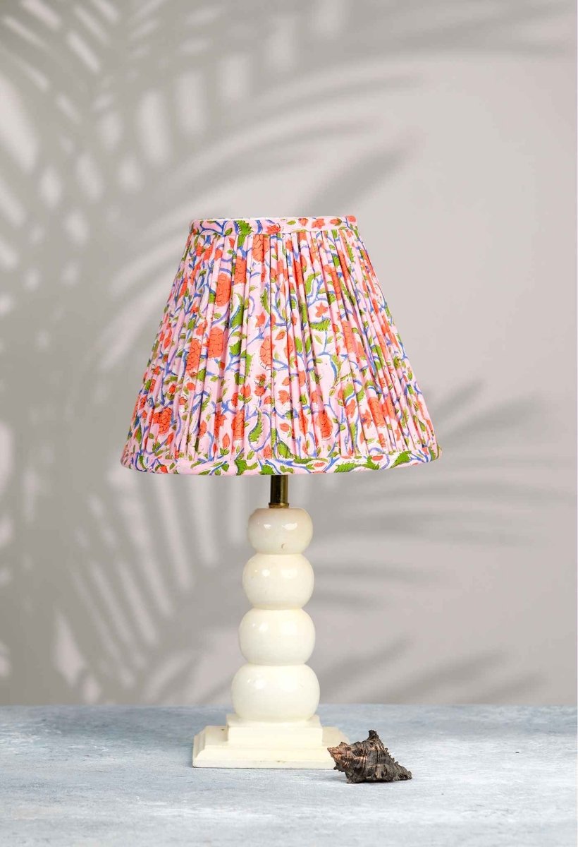 Multicolour Block Print Empire Lampshade – Home Decor by Inara Home available on Brown Living™. S . SKU: IHLS0025 - S. Img 5.