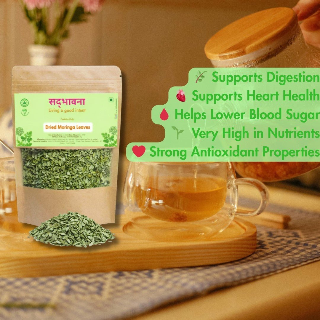 Multipurpose Moringa Tea Leaves (40g) | Pure Dried Moringa – Tea on Brown Living™. SKU: moringa1. Img 3.